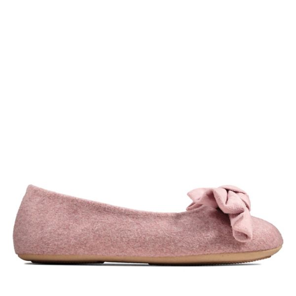 Clarks Womens Cozily Grace Slippers Mauve | CA-123897